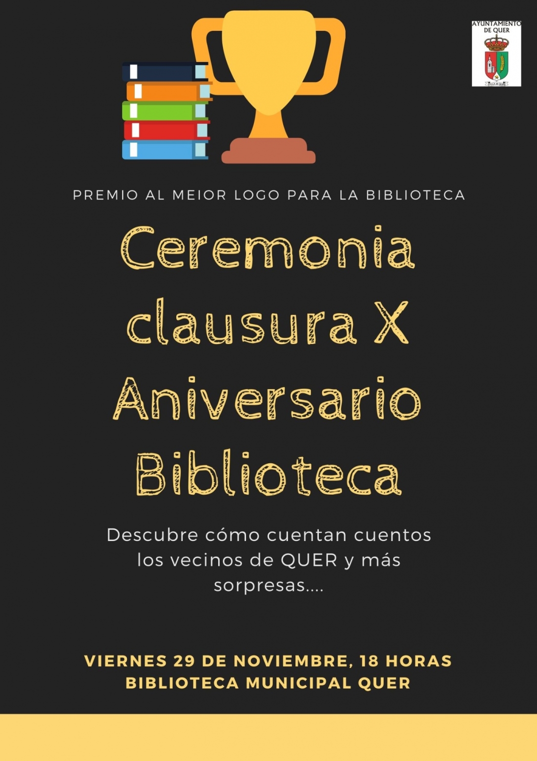 Ceremonia Clausura X Aniversario de la Biblioteca.