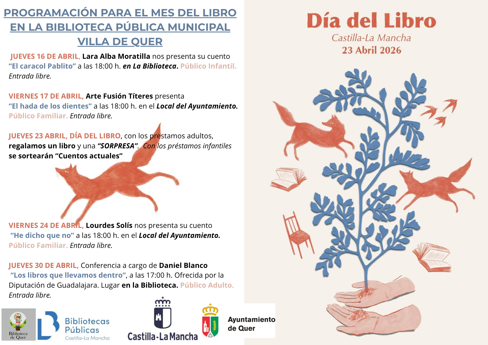 Cartel Programación mes del libro