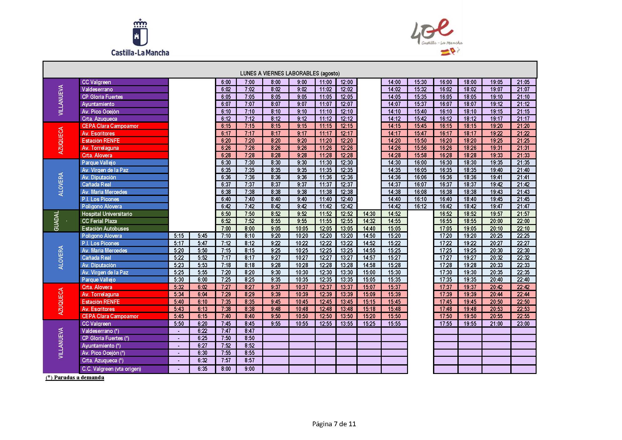 Horarios Bueno Página 2