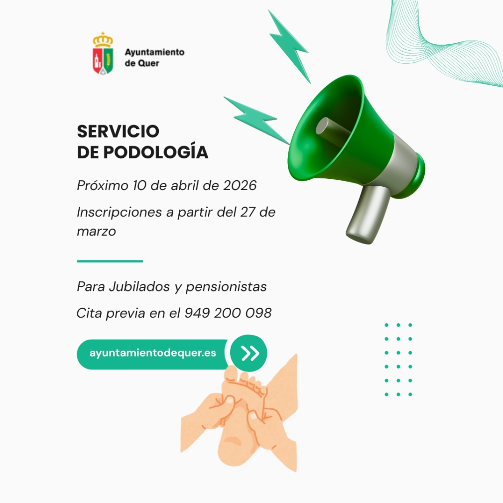 Servicio de Podología para Pensionistas y Jubilados