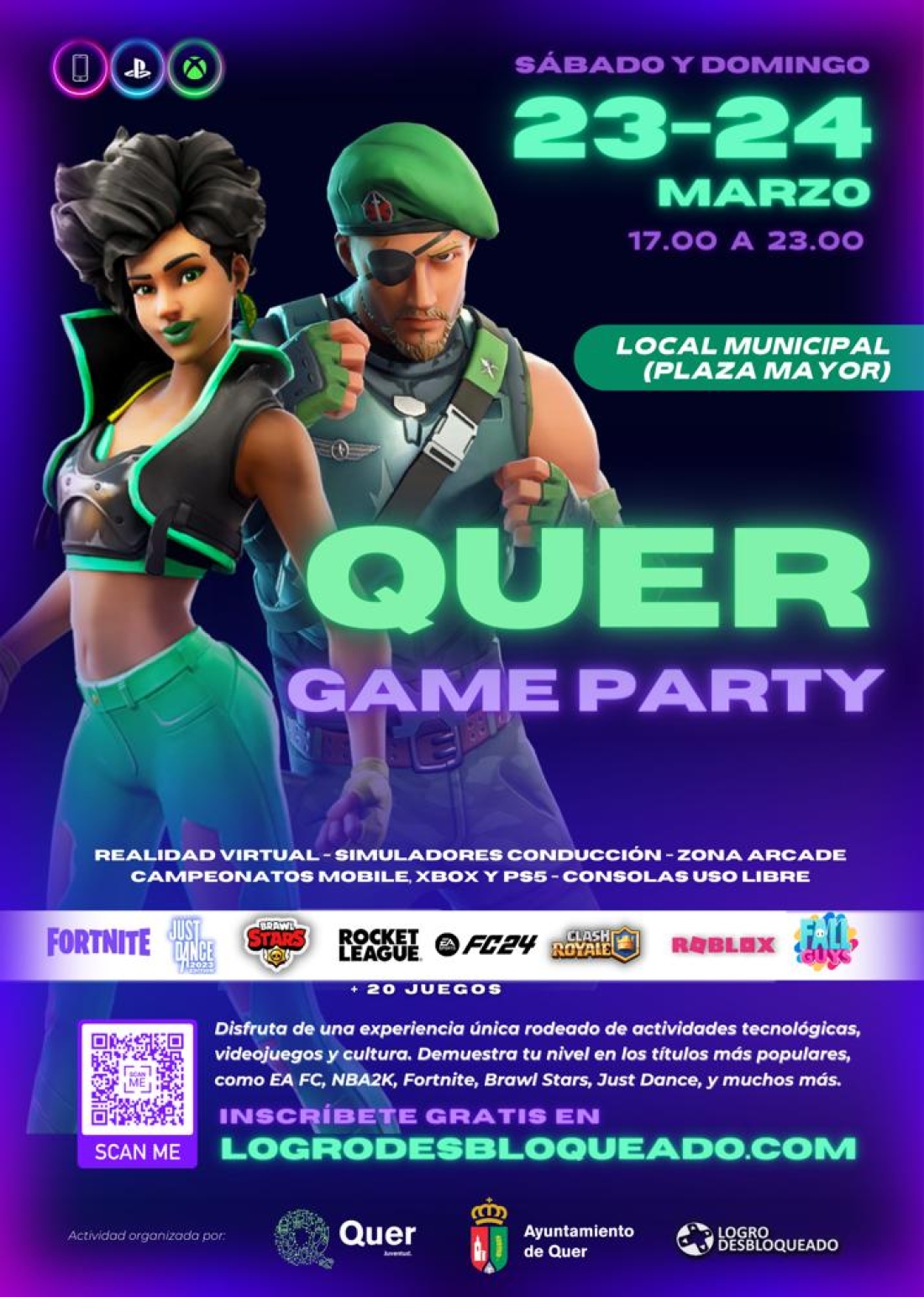 Quer volverá a ser la capital provincial del videojuego en la III Quer Game Party los días 23 y 24 de marzo