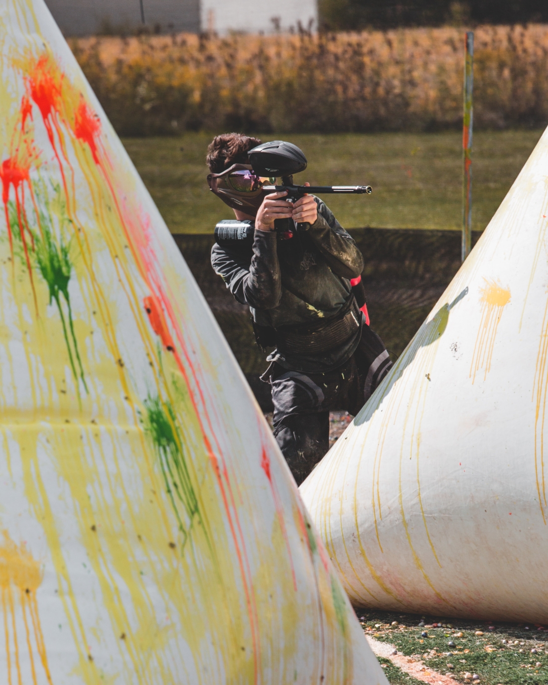 Comienza la parte familiar de las fiestas de Quer con el Bubble Soccer y el paintball