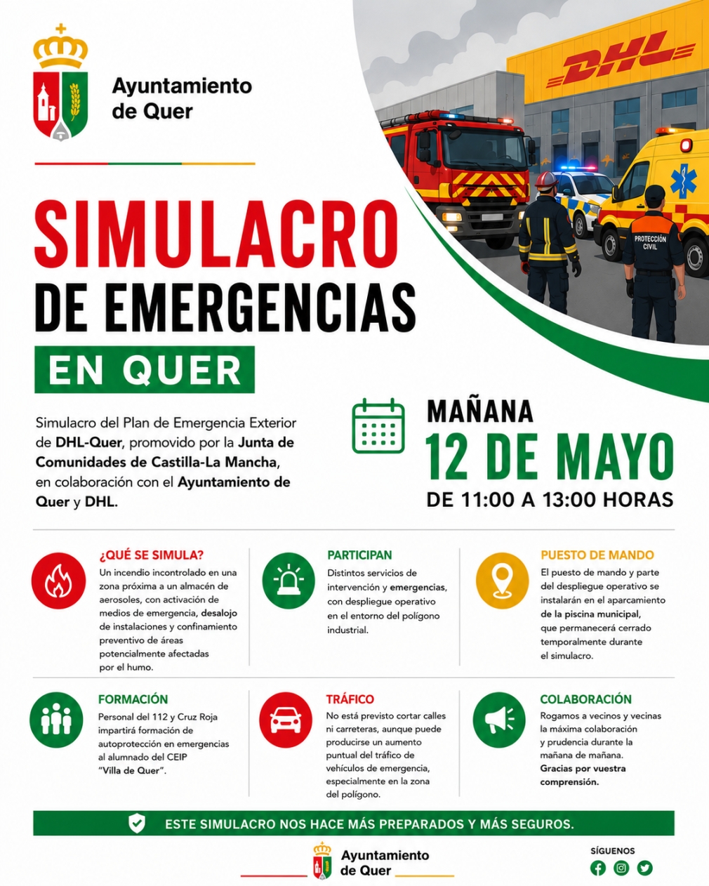 SIMULACRO DE EMERGENCIAS EN QUER