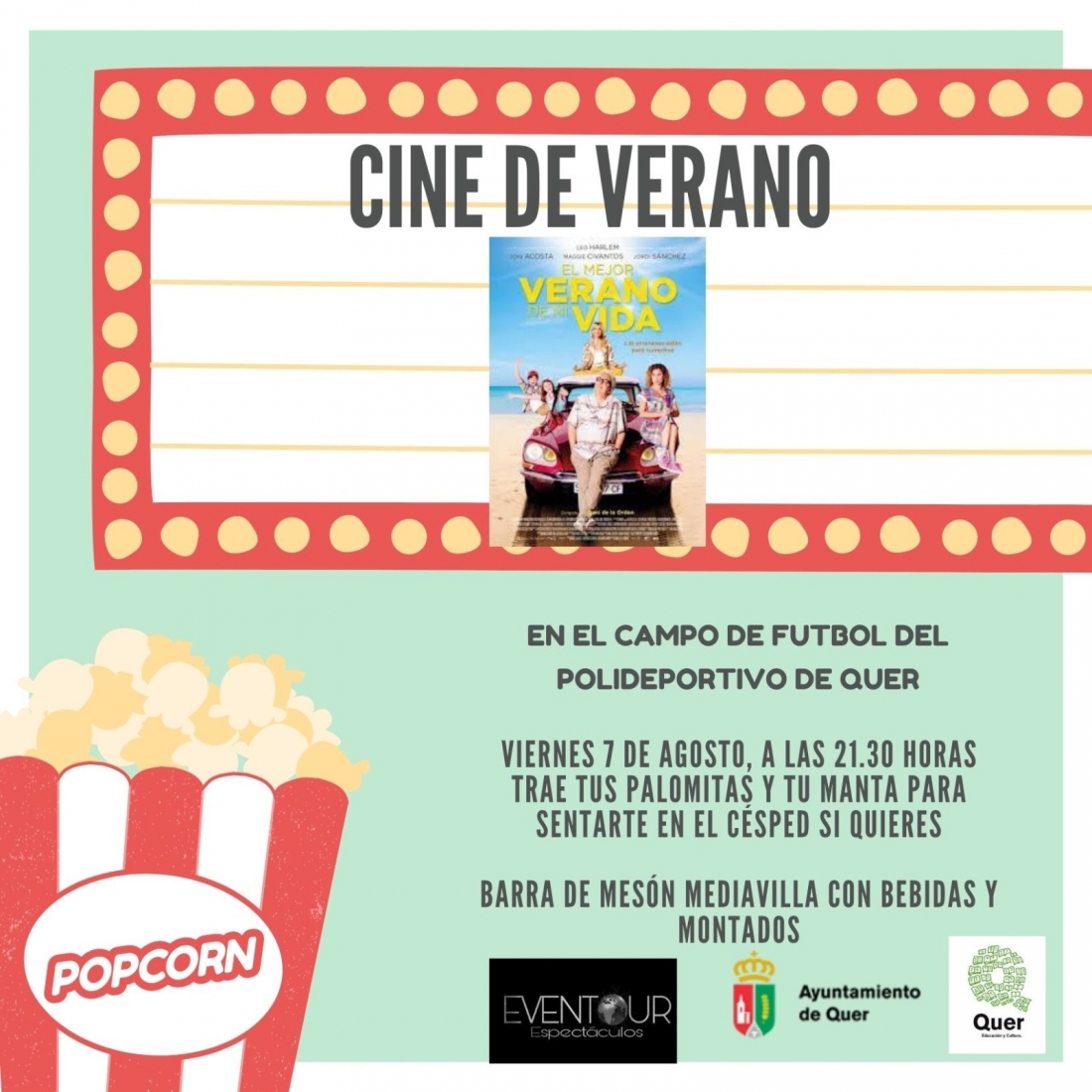 Cine de verano. Viernes, 07 de agosto