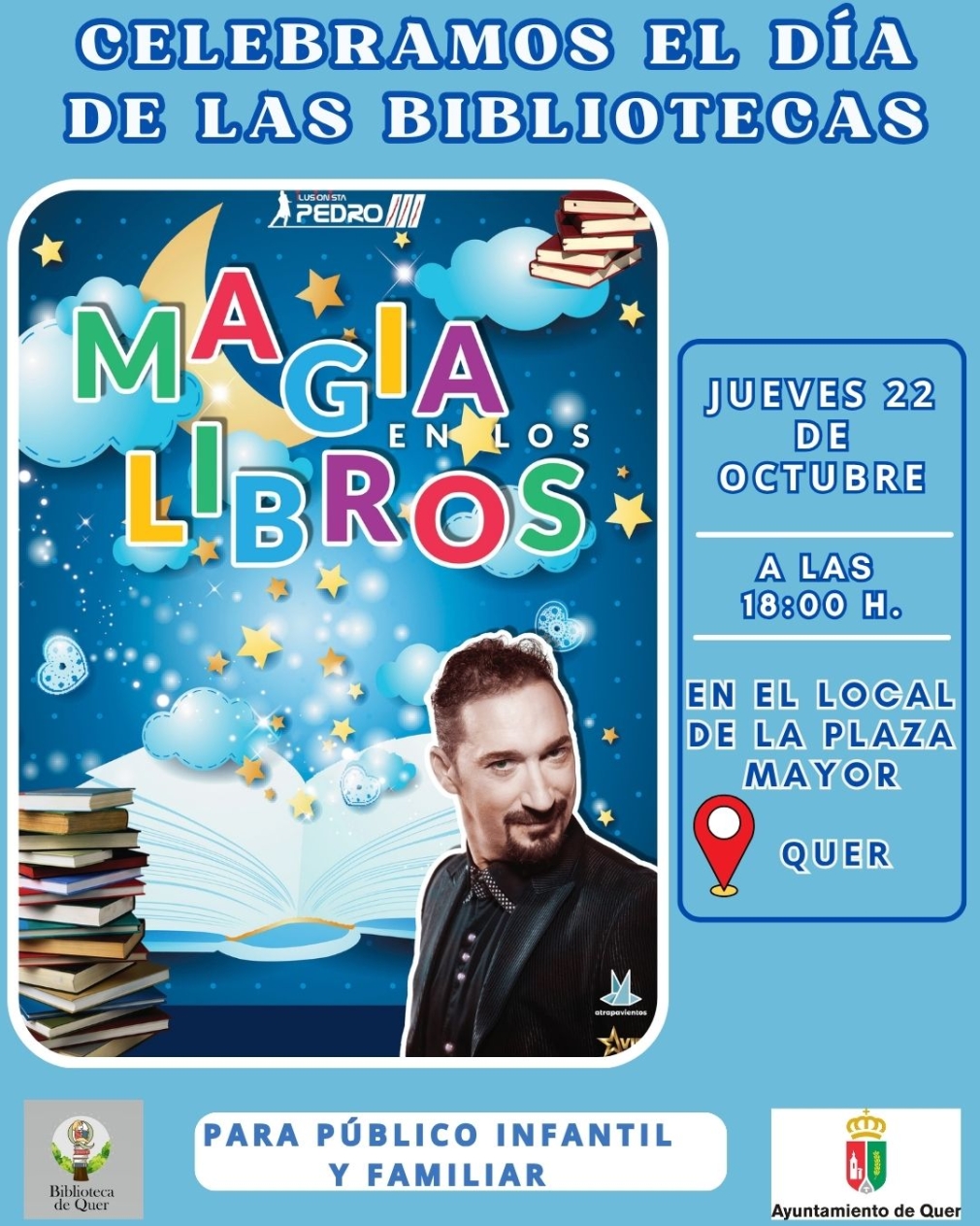 Magia en los libros. Celebración del Día de las Bibliotecas