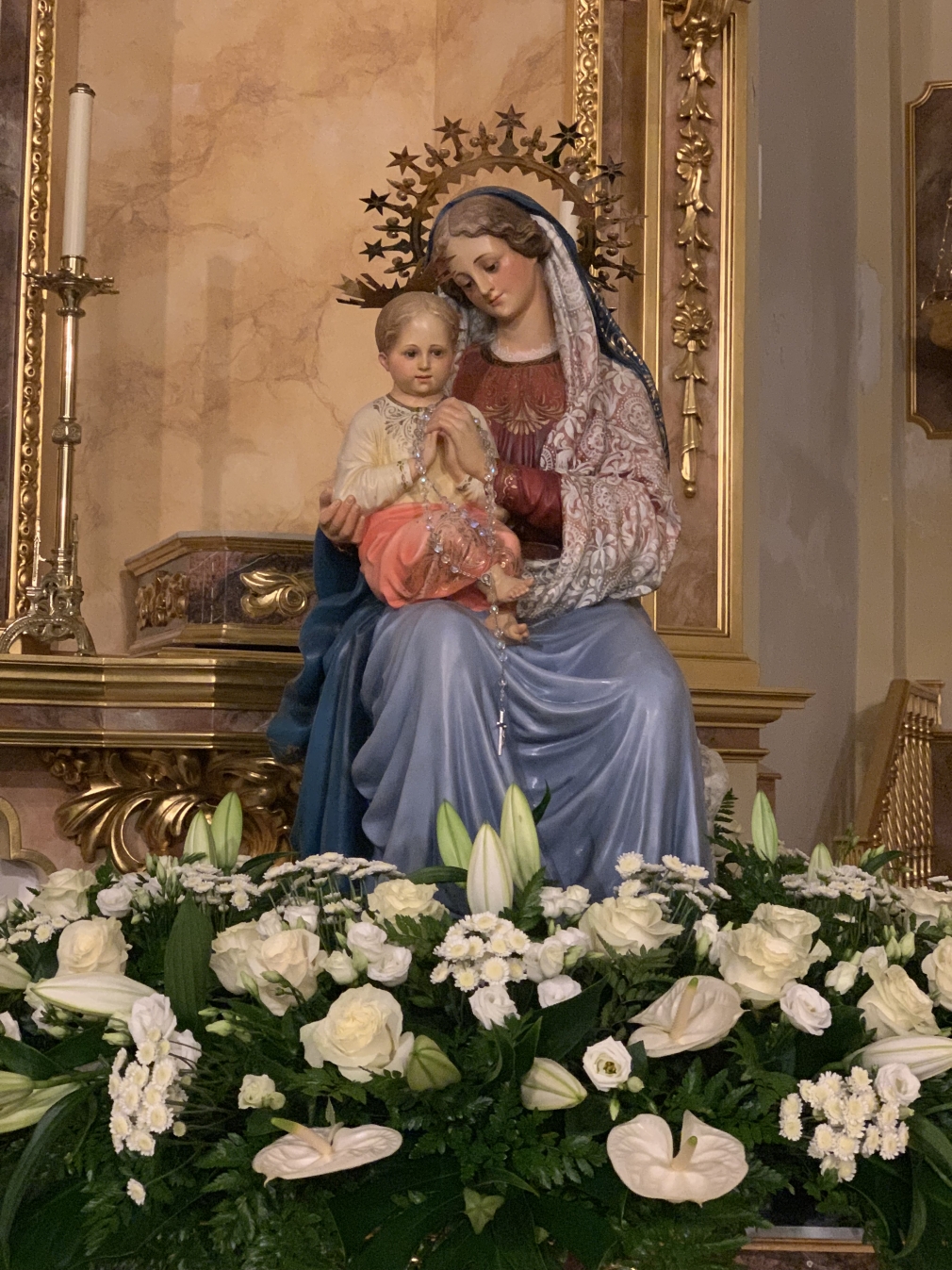 En 2020, solo oficio religioso en celebración de la Virgen Blanca de Quer