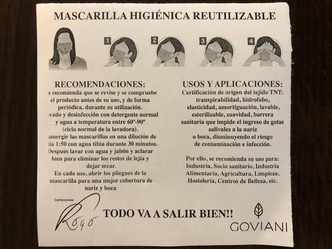 Quer adquiere 1.000 mascarillas reutilizables