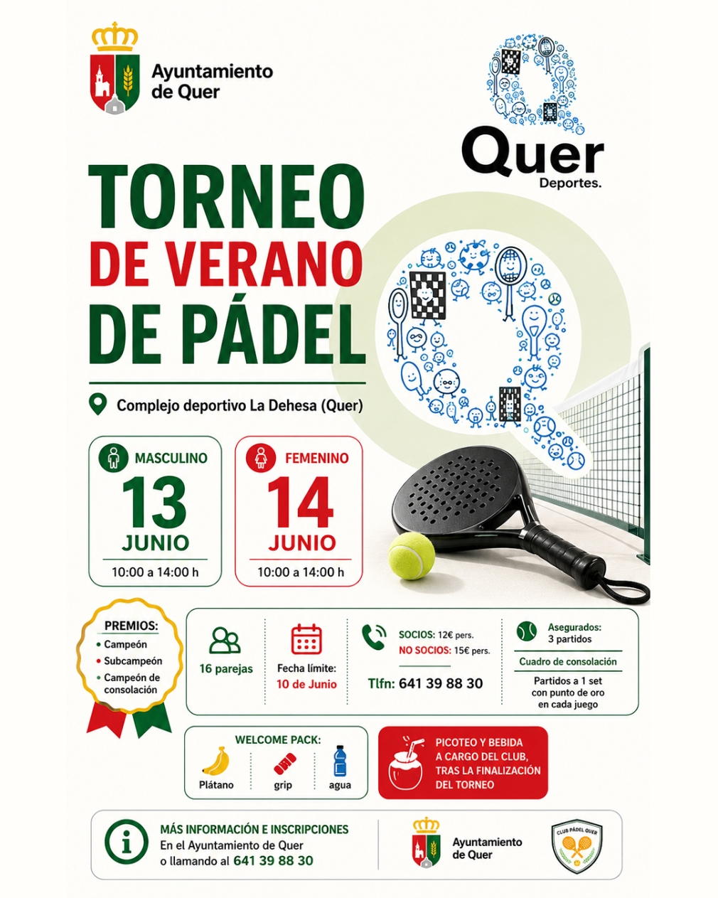 Los Torneos de Verano de Pádel regresan el próximo fin de semana a La Dehesa