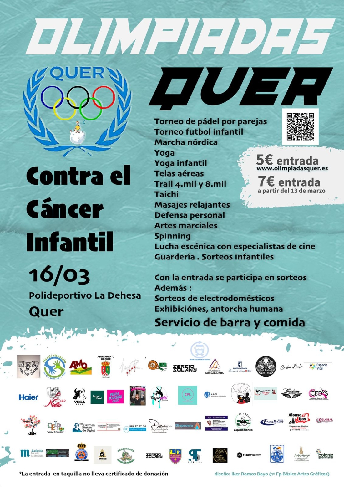 Todo preparado para las Olimpiadas contra el cáncer infantil de Quer