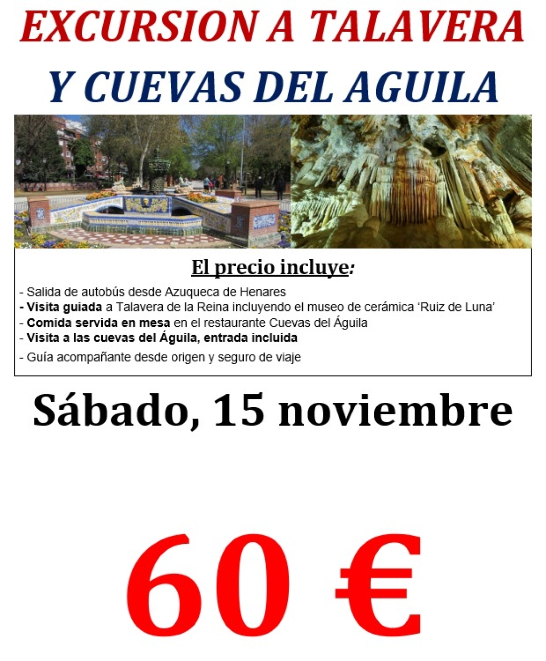 Excursión de la Asociación de Mayores y Pensionistas