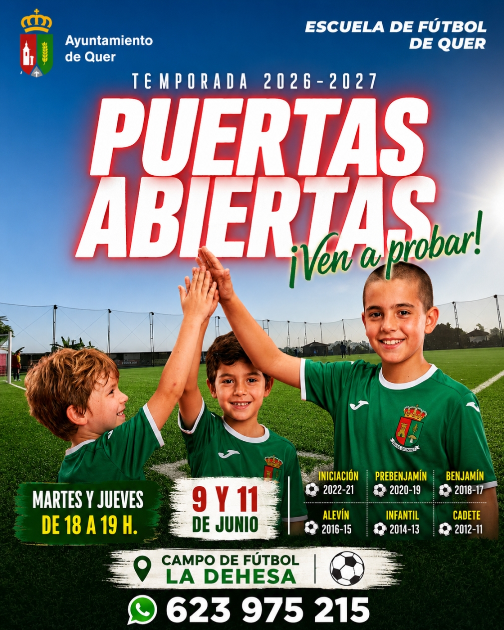 Puertas Abiertas de la Escuela de Fútbol de Quer