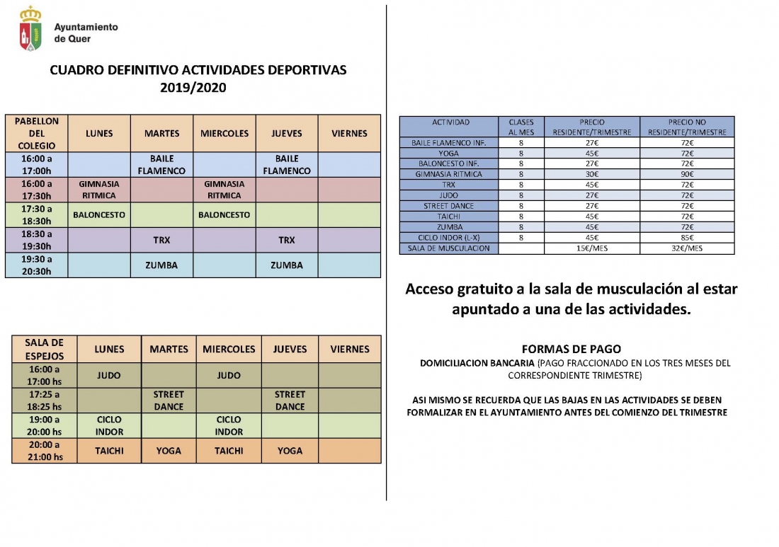 Mañana empieza la temporada deportiva setera