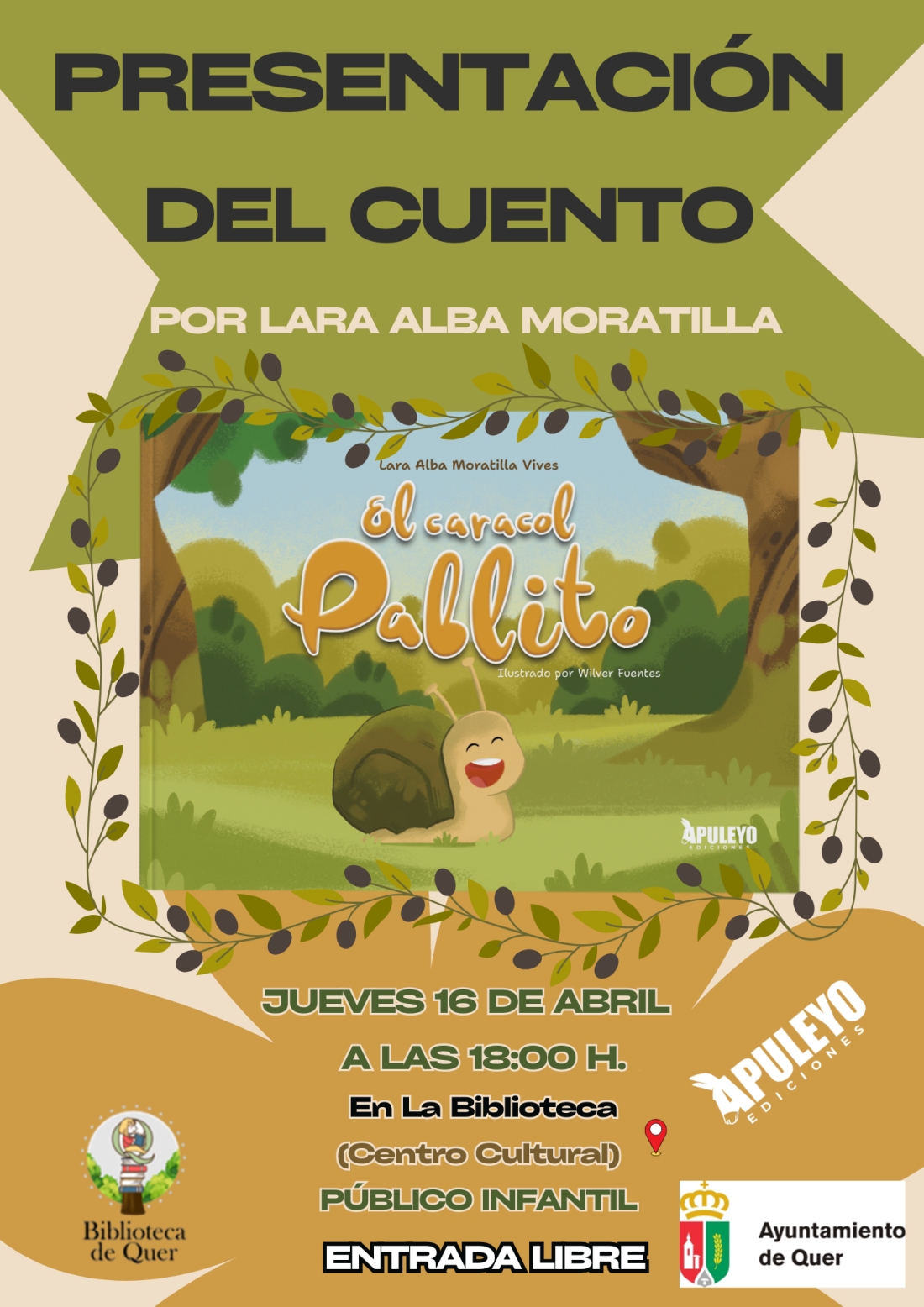 CUENTACUENTOS INFANTIL: “EL CARACOL PABLITO”