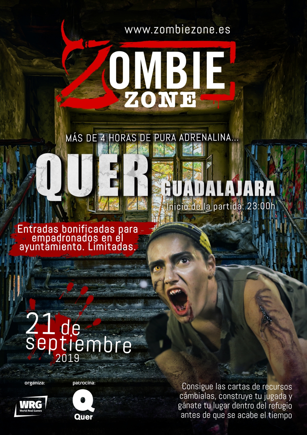 La noche del 21 de septiembre, Quer se convertirá en una Zombie Zone