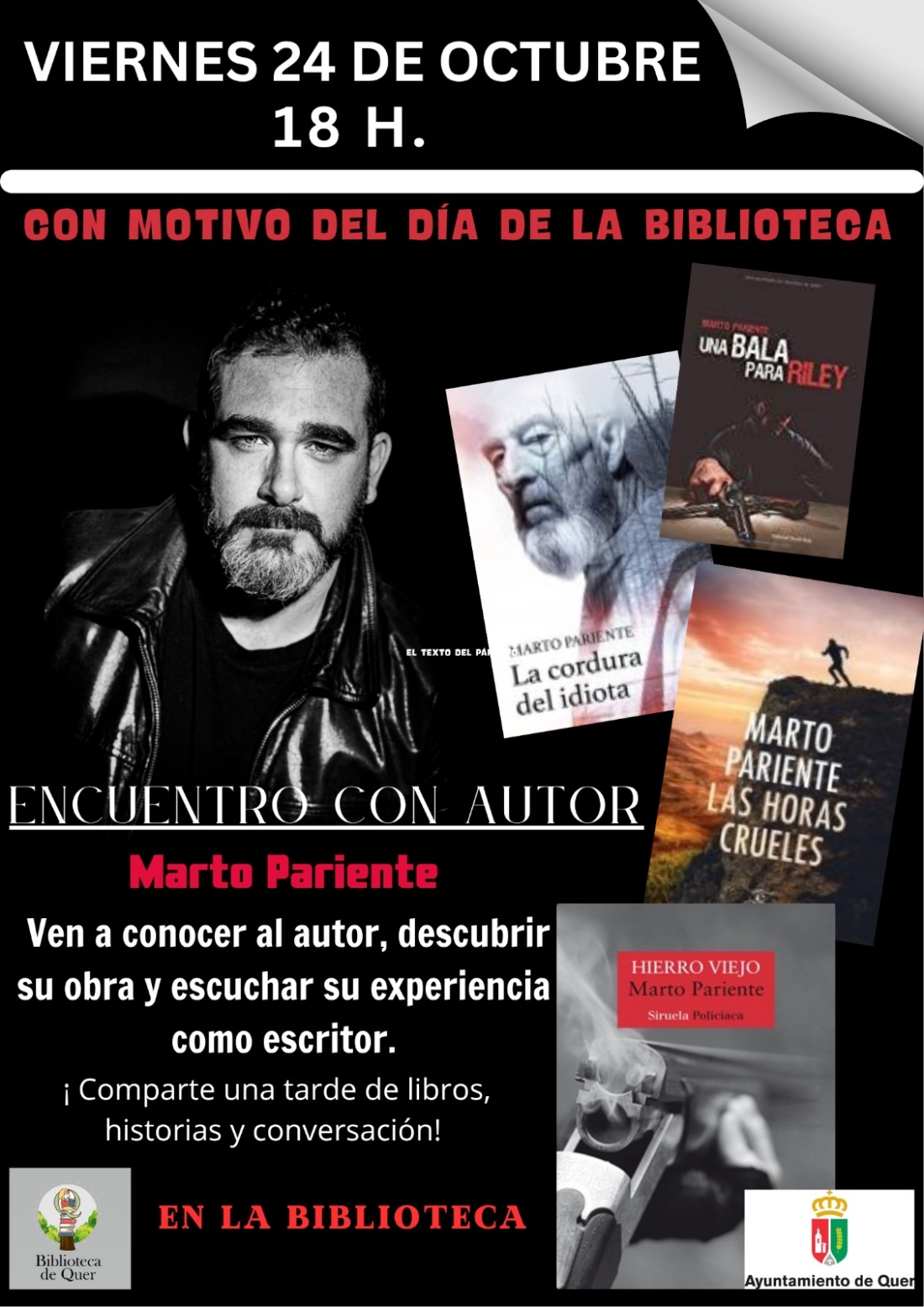 Encuentro con el autor Marto Pariente en la Biblioteca