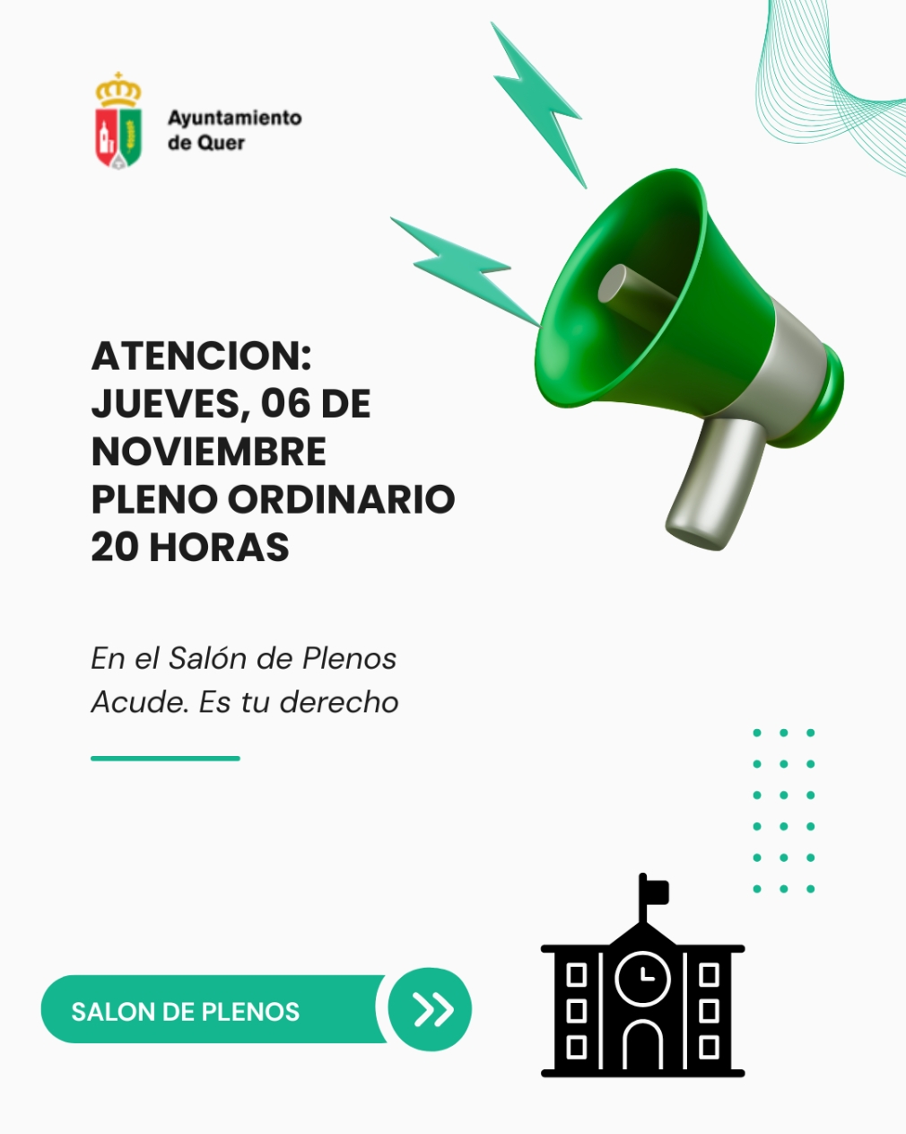 Pleno ordinario del Ayuntamiento de Quer