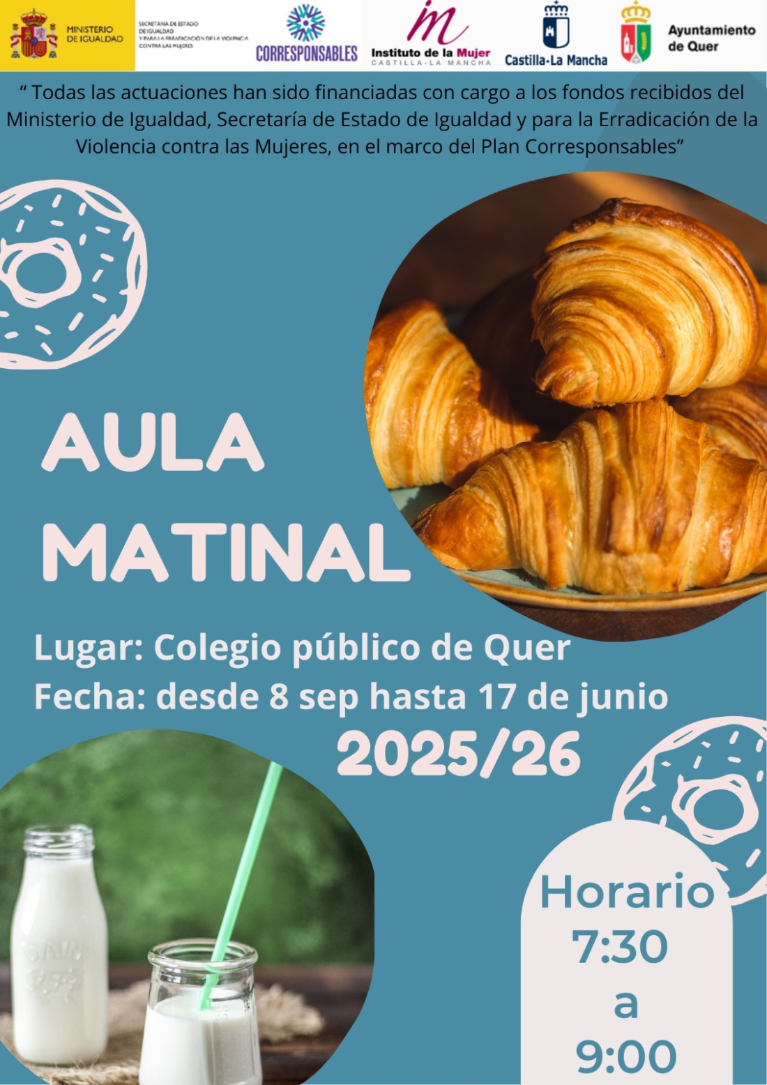 Aula Matinal en el Colegio Público de Quer: facilitando la conciliación familiar