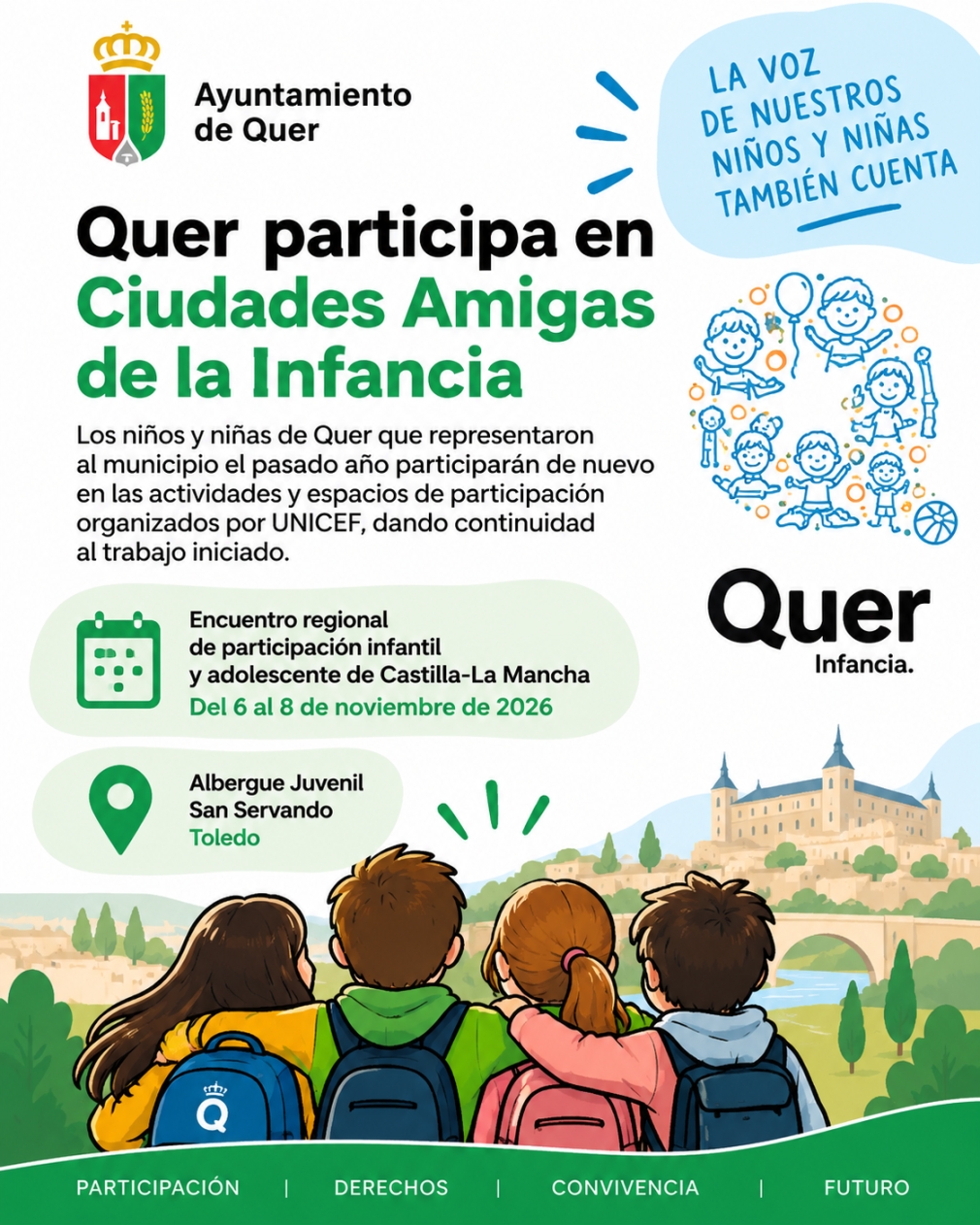Quer da continuidad a la voz de su infancia en los espacios de participación de UNICEF