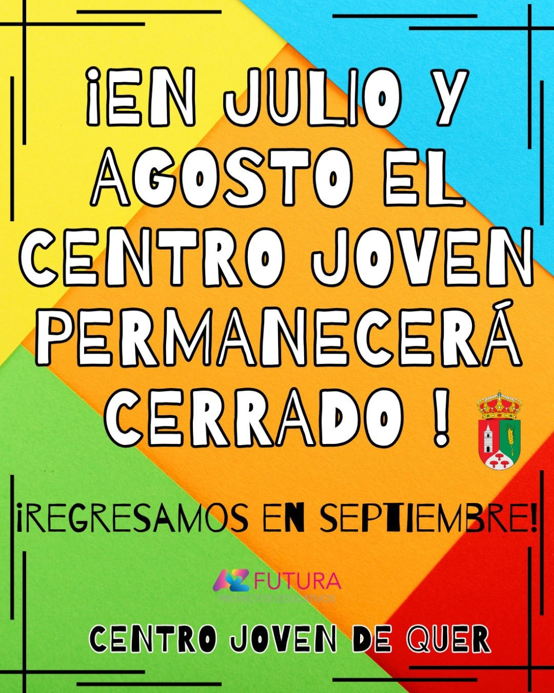 El Centro de Jóvenes de Quer permanecerá cerrado durante los meses de julio y agosto
