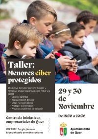 29 y 30 de noviembre: Taller para padres sobre 'Menores ciber-protegidos'