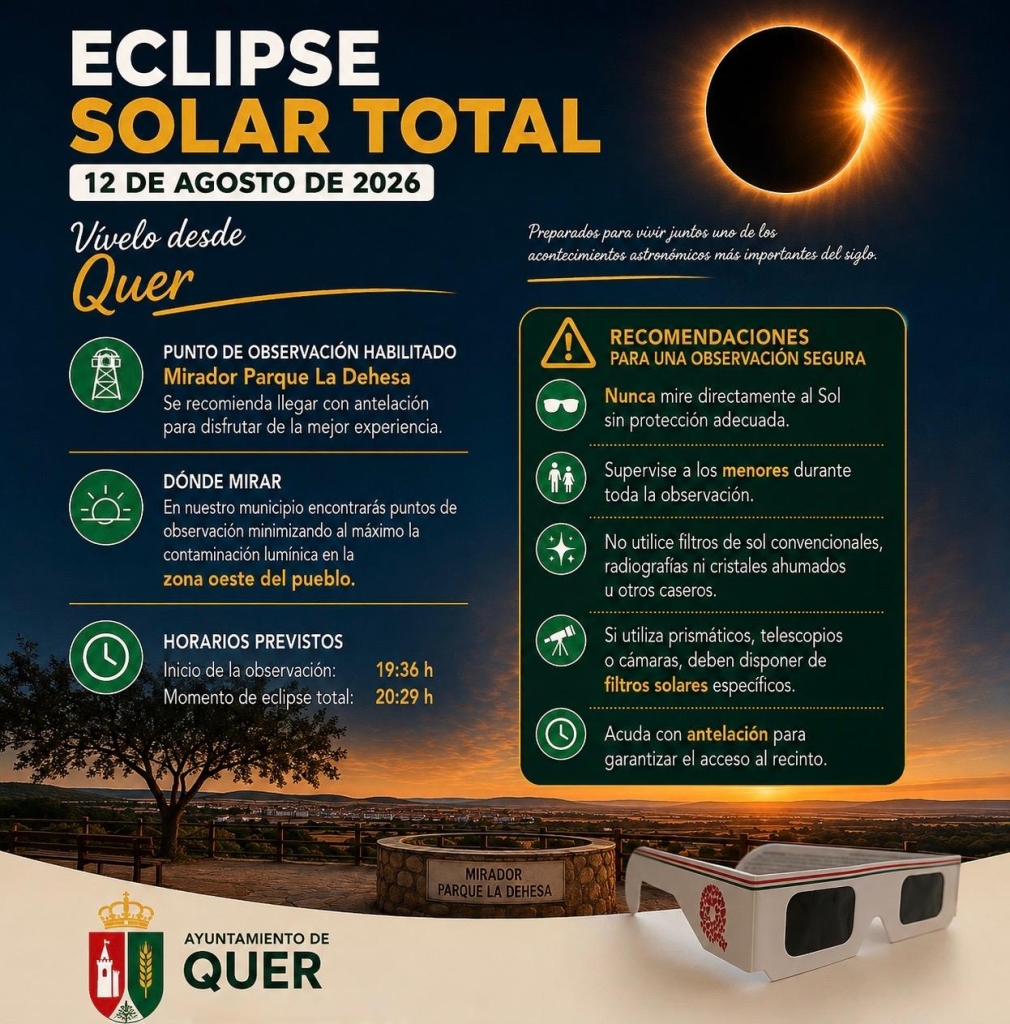 Eclipse total de Sol en Quer