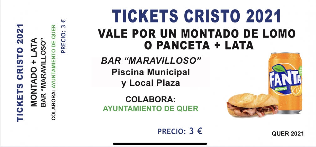 A partir de mañana, venta anticipada de tickets para consumiciones en la celebración del Cristo