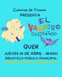 Este jueves, un 'Vampiro Desdentado' en la Biblioteca de Quer