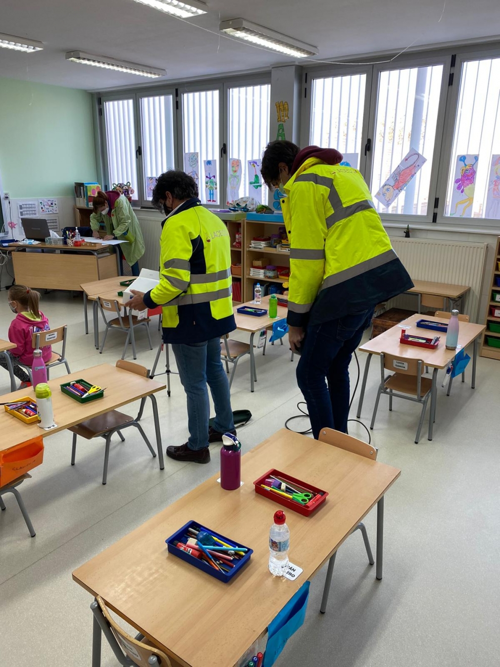 El Ayuntamiento ha medido niveles de CO² en los dos centros educativos seteros