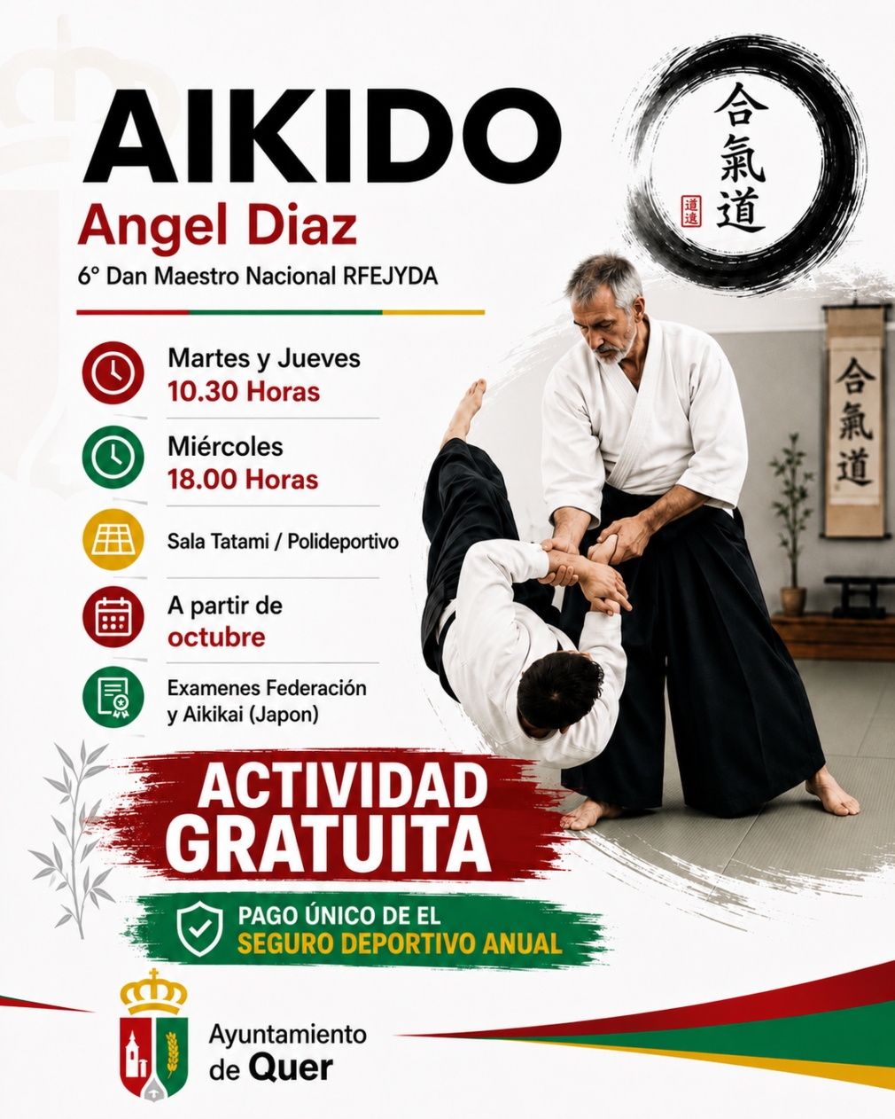 Quer recupera el Aikido con clases gratuitas a partir de septiembre