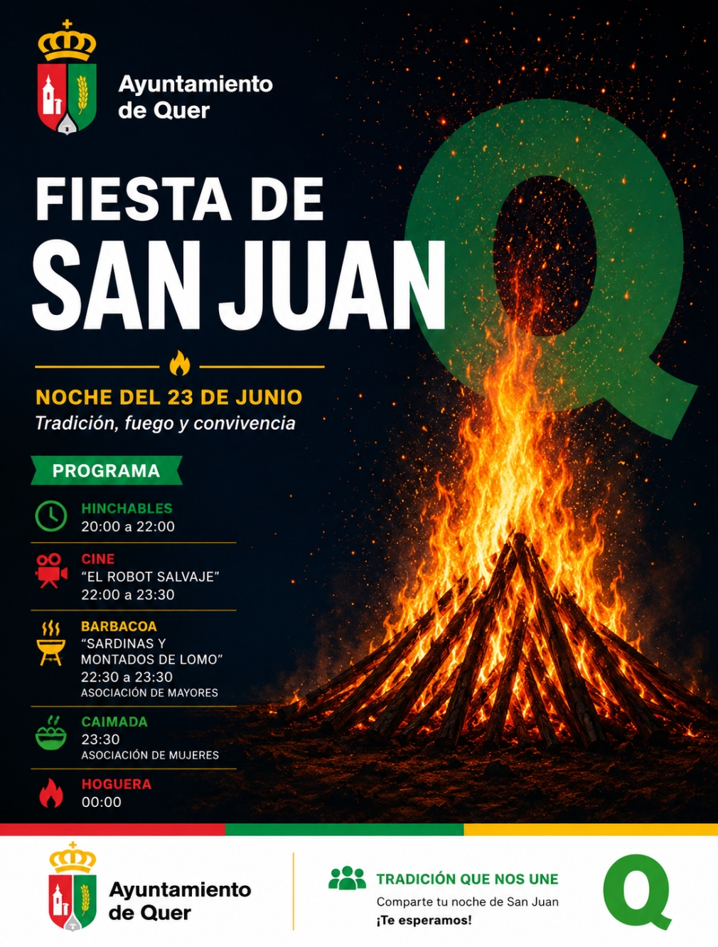 Fiesta de San Juan 2026 en Quer
