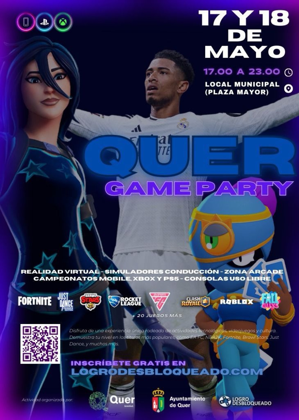 Quer acoge la 4ª edición de la Quer Game Party los días 17 y 18 de mayo