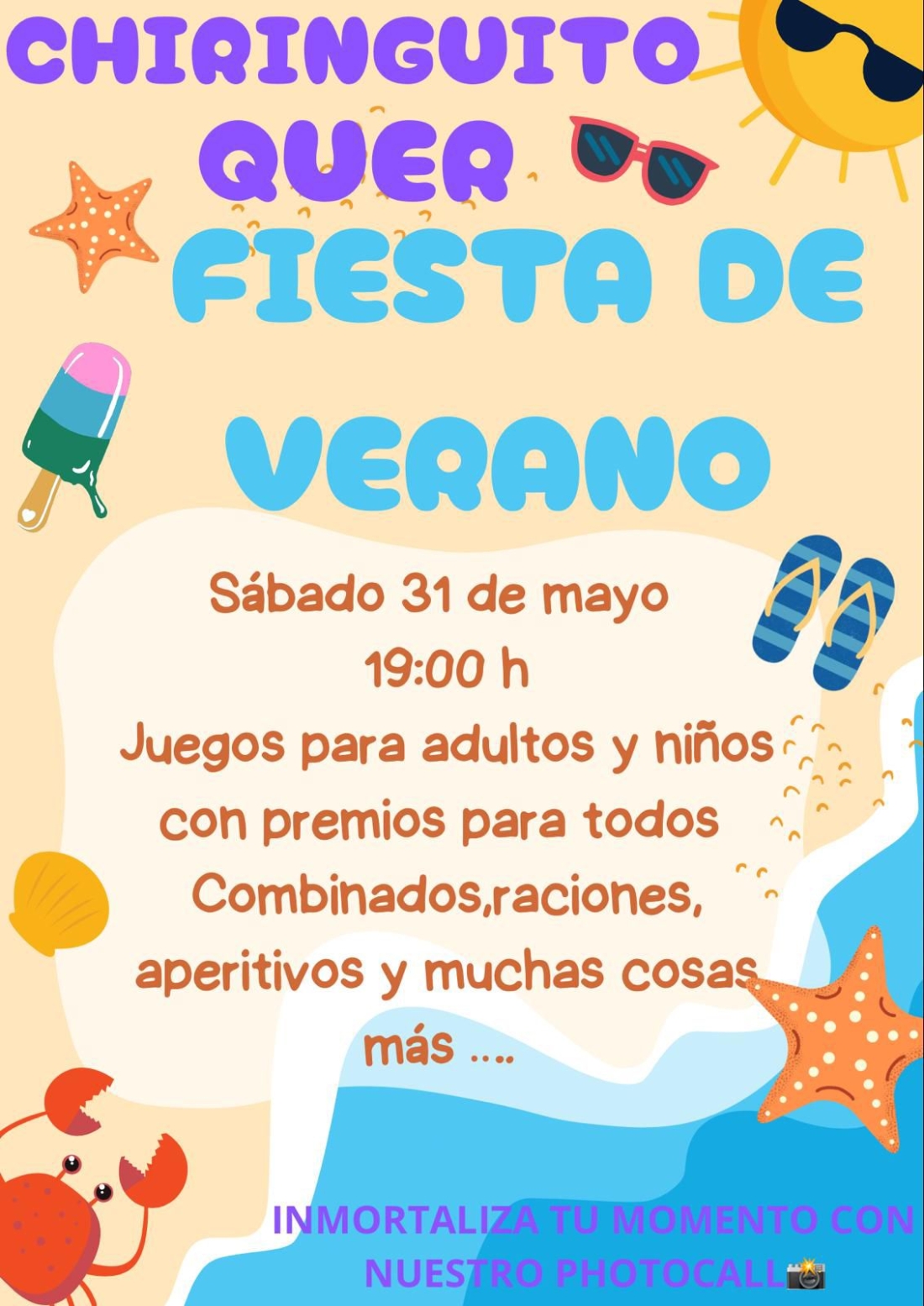 Gran Fiesta de Verano en el Chiringuito del Parque de Valmores