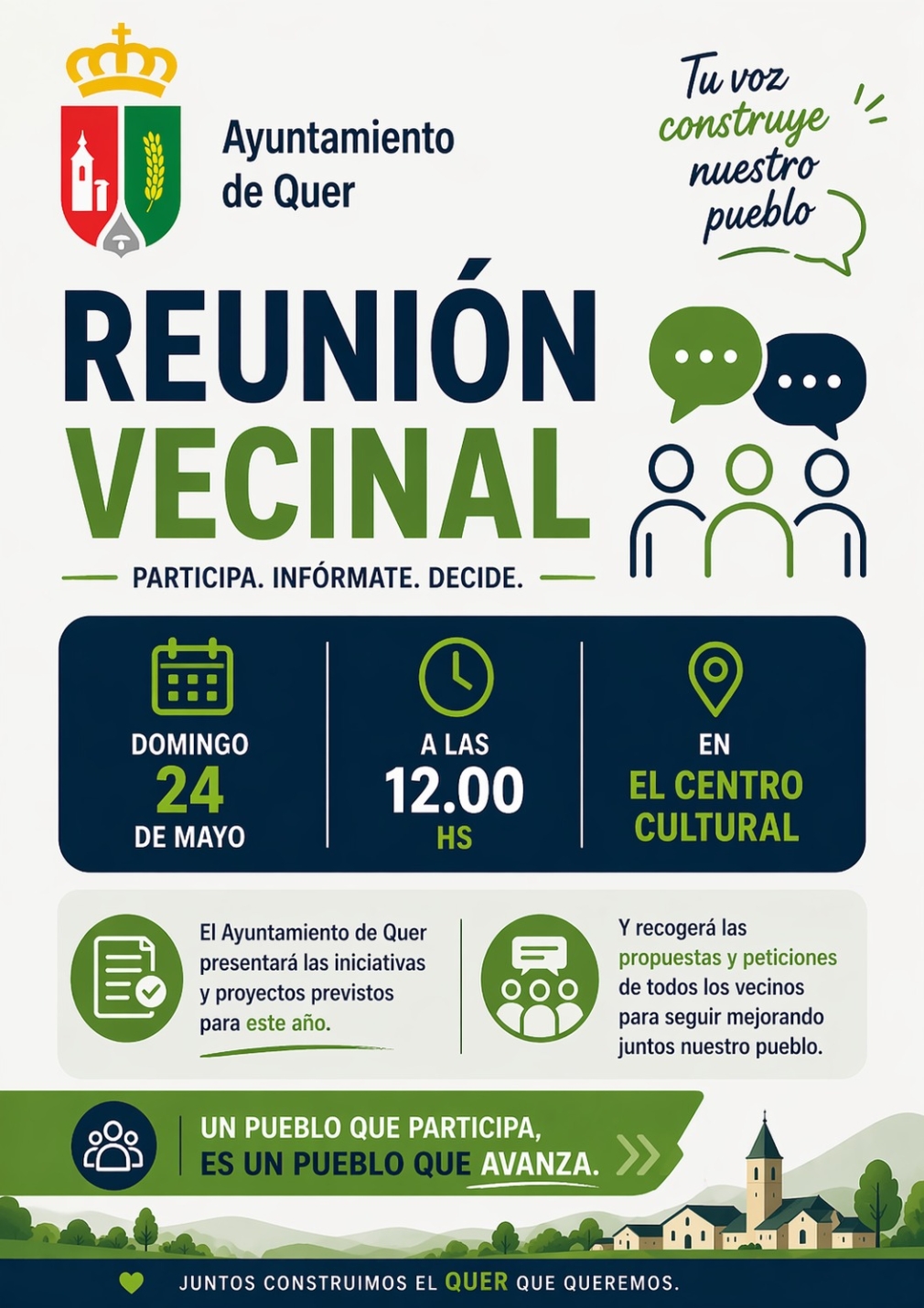 Reunión vecinal en Quer