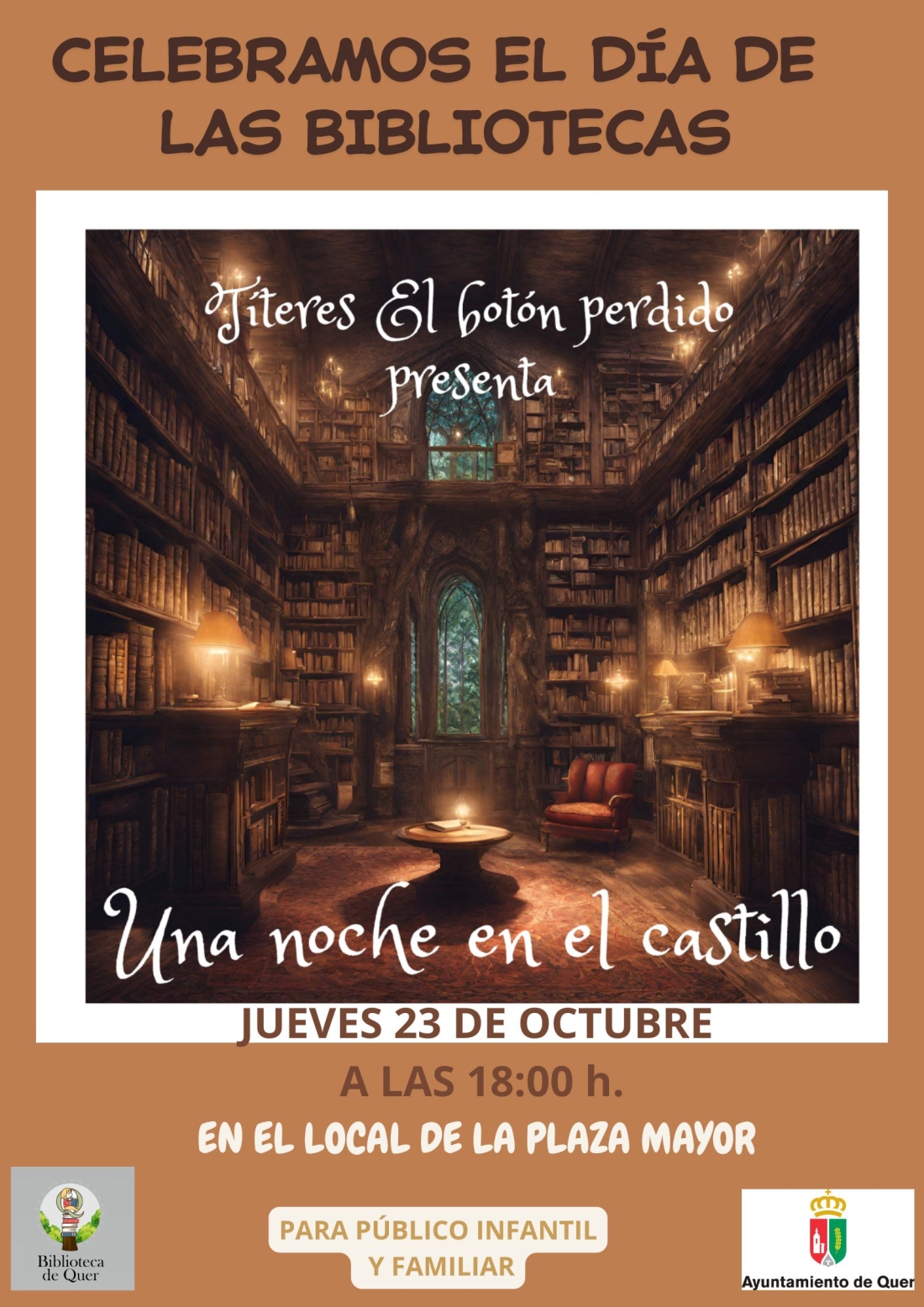 Celebramos el Día de las Bibliotecas con “Una noche en el castillo”