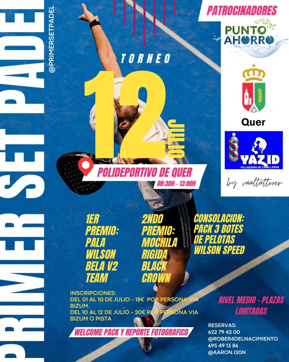 AGENDA – DEPORTE EN QUER. Torneo de Pádel “Primer Set”