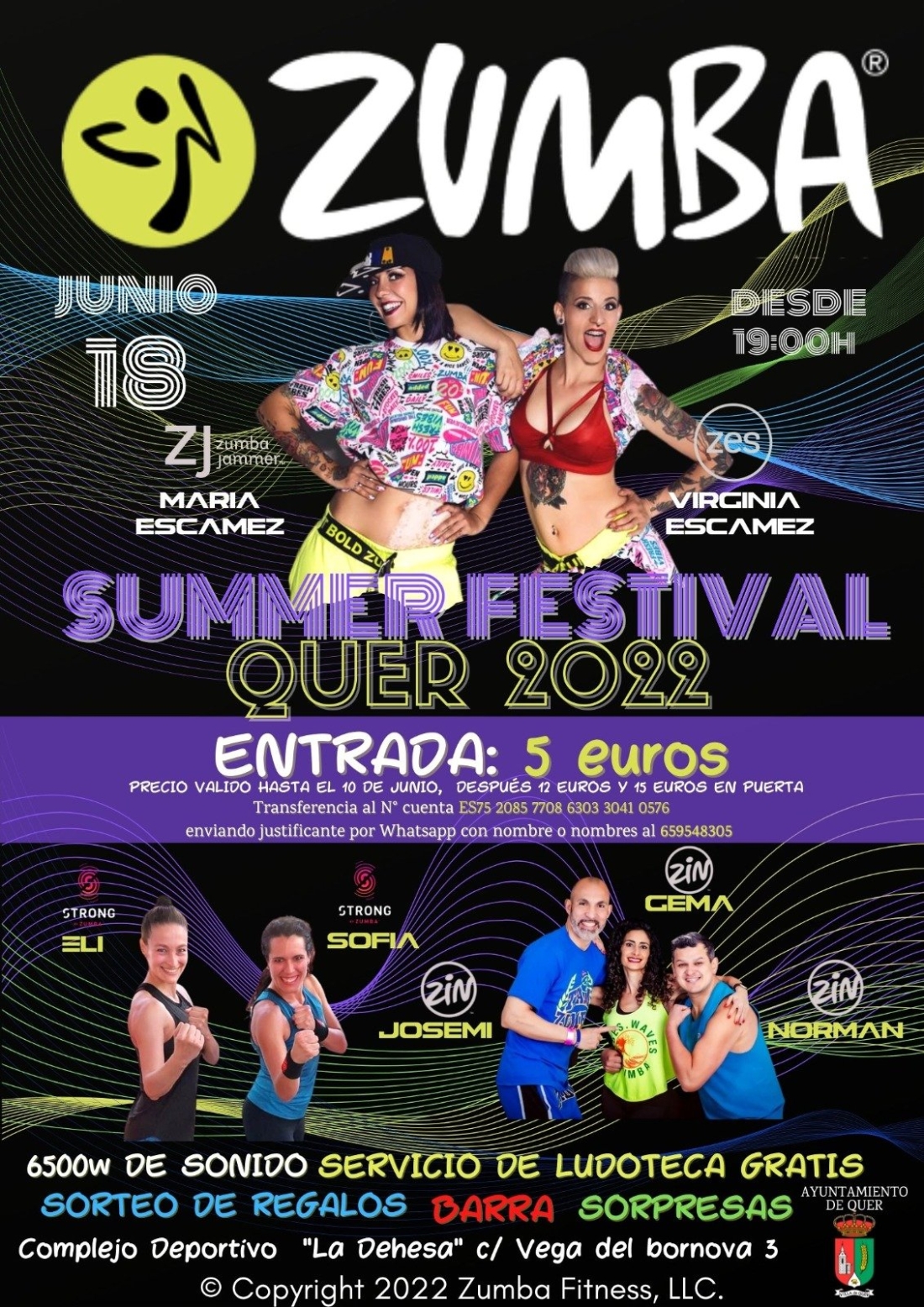 Llega a Quer el Summer Festival, gran fiesta de Zumba