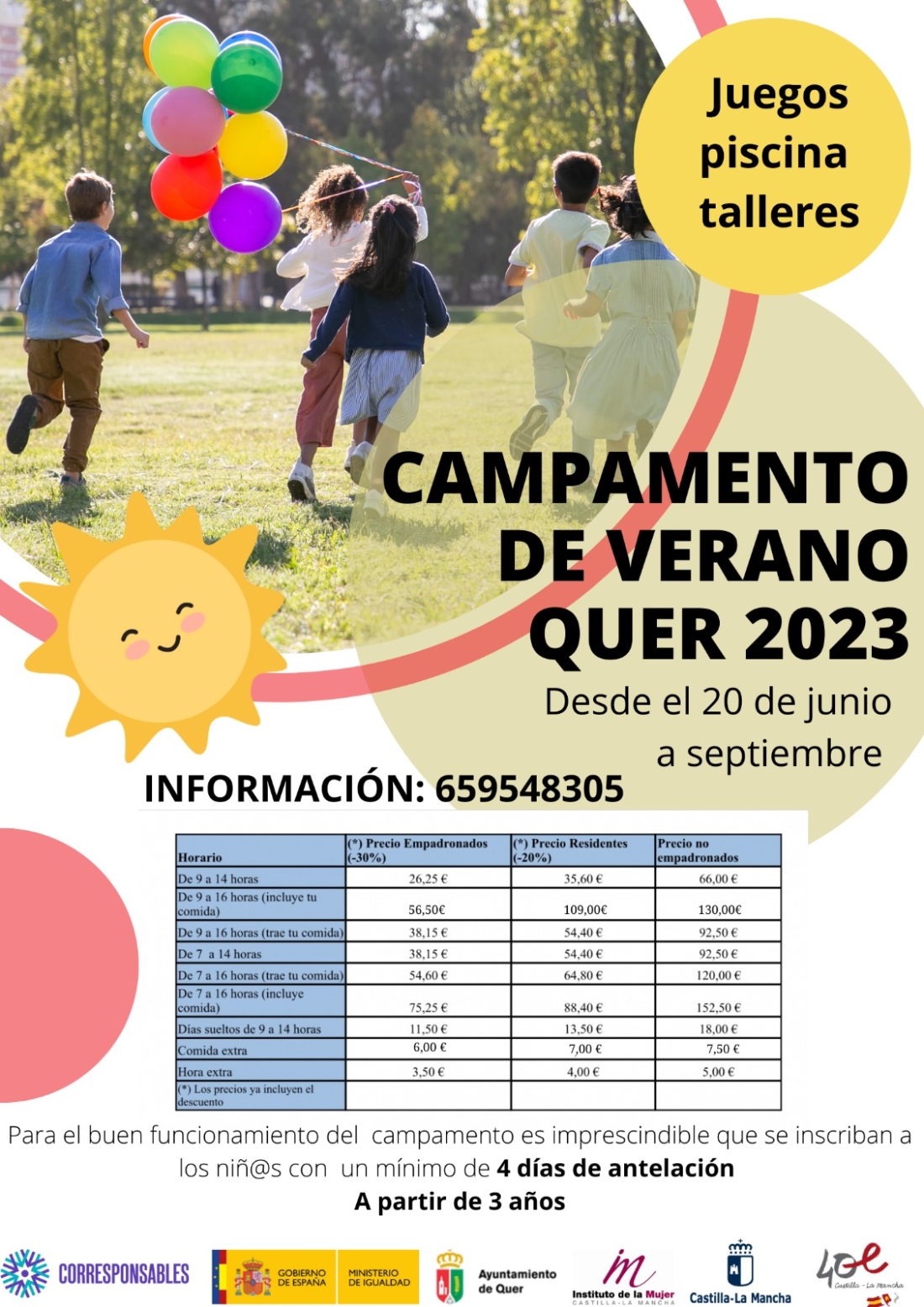 Este verano, también habrá Campamento Urbano de Quer