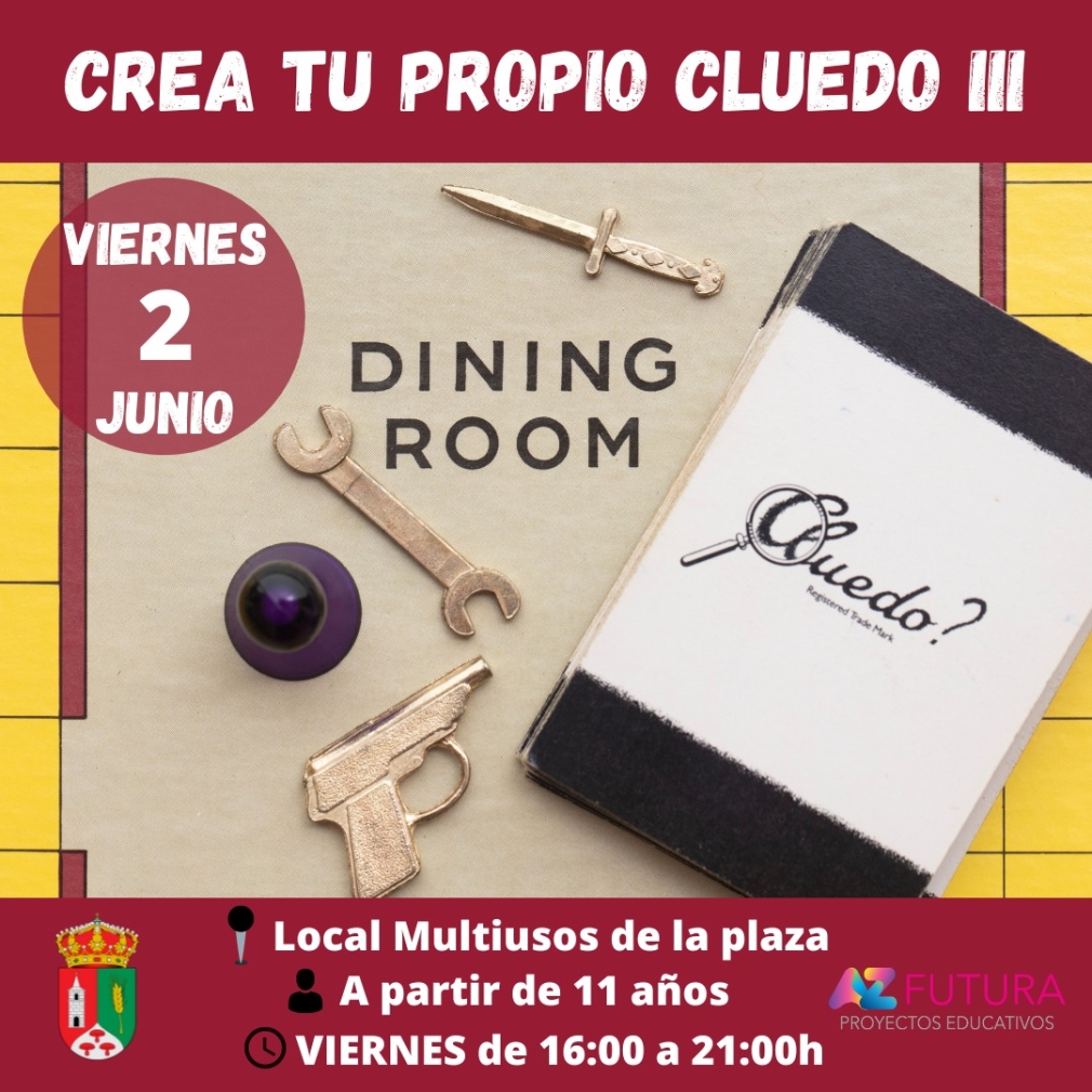 Taller para los jóvenes. Crea tu propio Cluedo.