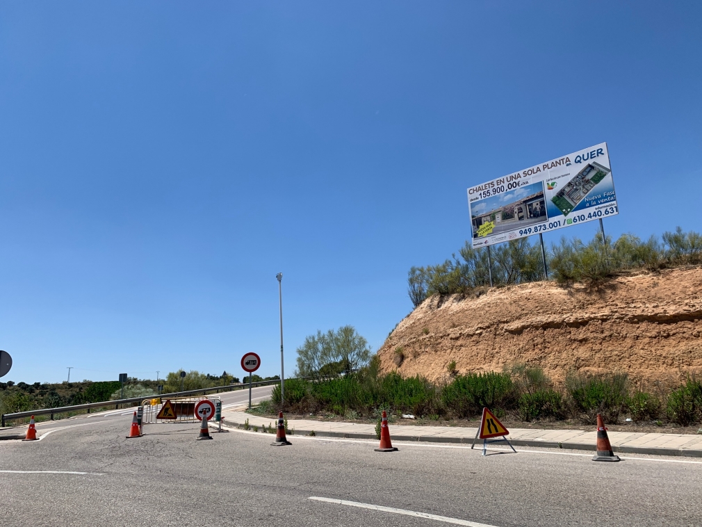 Obras en la calle Torrelaguna, para mejorar la canalización de pluviales