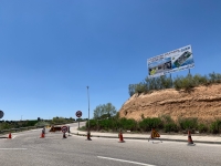 Obras en la calle Torrelaguna, para mejorar la canalización de pluviales