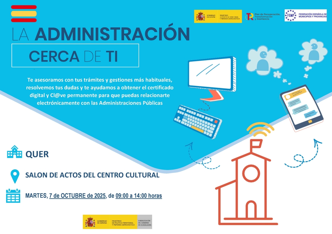 La Administración cerca de ti — Asesoramiento sobre trámites y obtención de certificado digital y Cl@ve