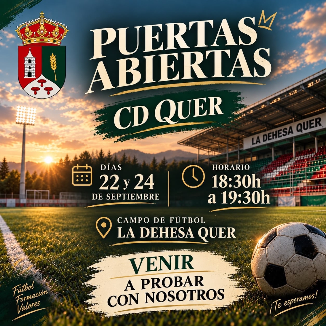 Jornadas de puertas abiertas del CD Quer