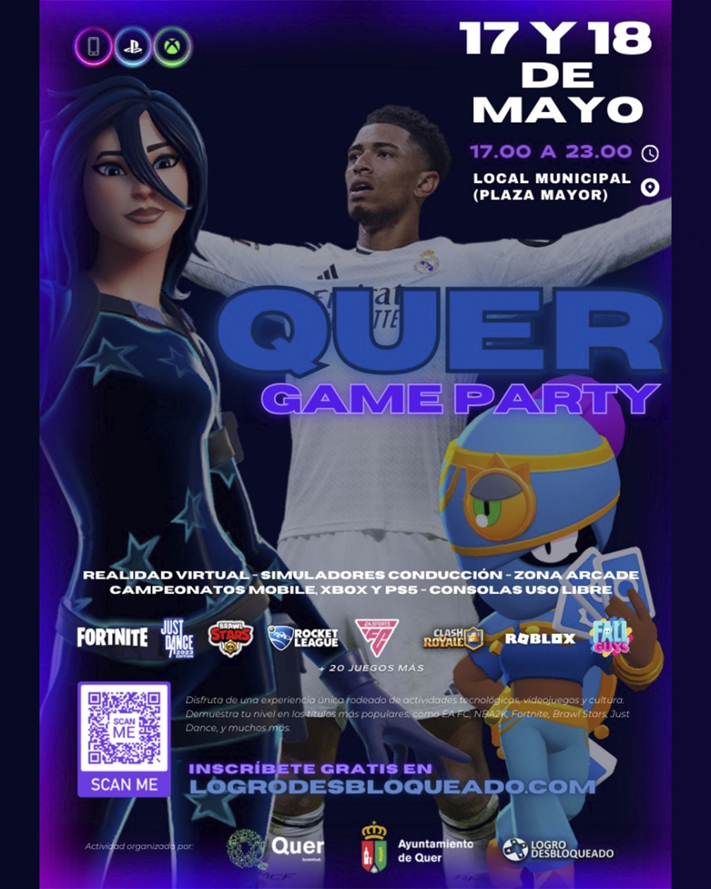 Quer Game Party. 17 y 18 de mayo