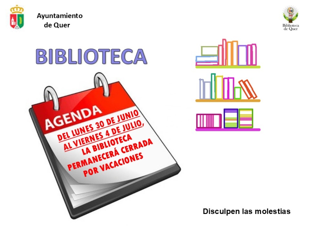 Cierre temporal de la Biblioteca Municipal