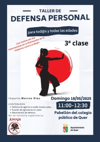 El Ayuntamiento de Quer impulsa la tercera clase del taller de Defensa Personal