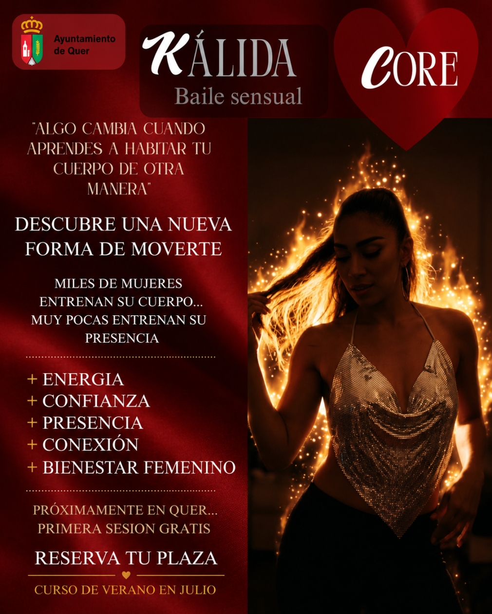 Quer incorporará este verano un nuevo taller de baile y bienestar femenino con una sesión gratuita de presentación