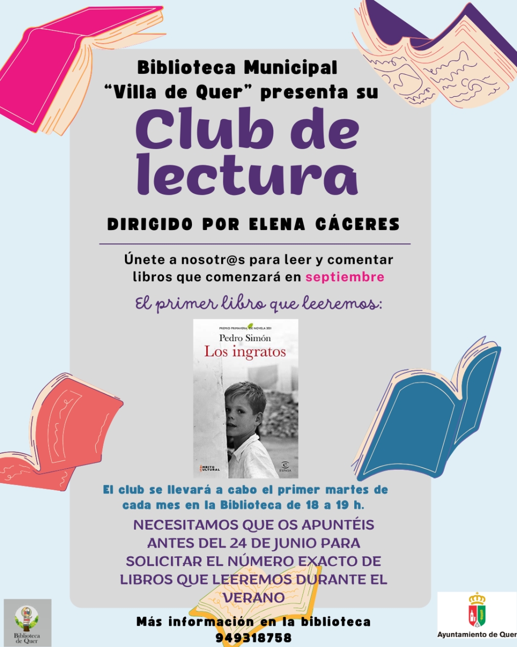 La Biblioteca Municipal Villa de Quer pone en marcha un Club de Lectura abierto a vecinos de todas las edades