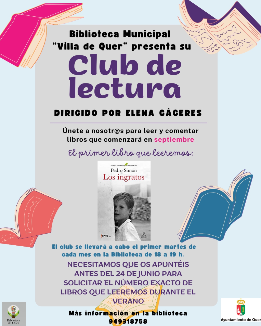 La Biblioteca Municipal Villa de Quer pone en marcha un Club de Lectura abierto a vecinos de todas las edades