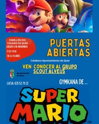 ¡Super Mario llega a Quer! Actividades scout abiertas para la infancia y juventud