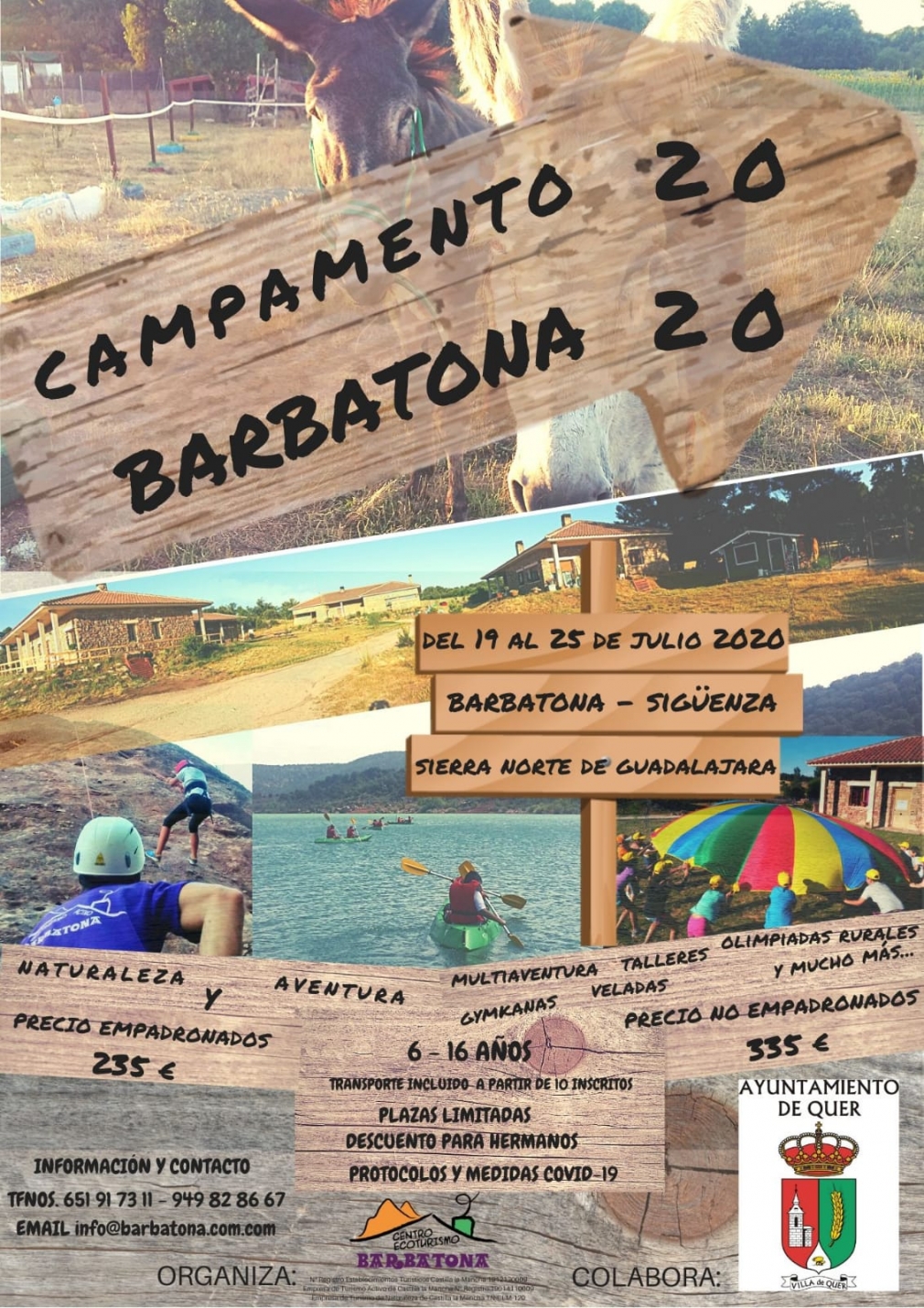 Sigue abierta la Inscripción al campamento de verano 2020 en Barbatona